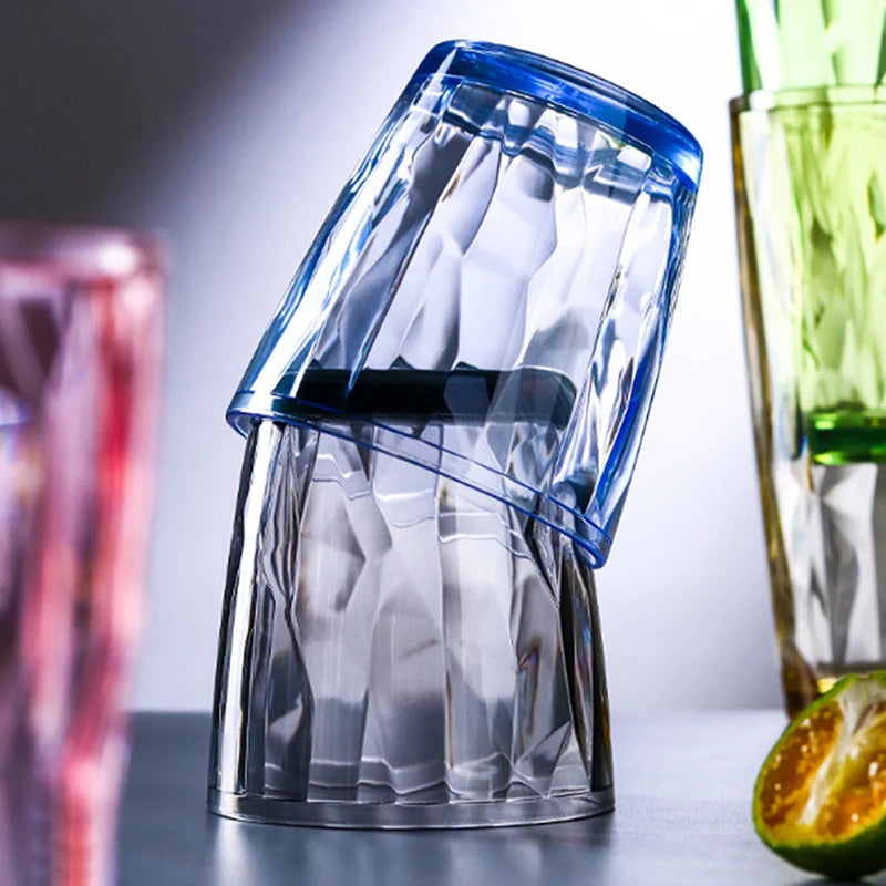 Acrylic Drinking Glasses Shatterproof Water Tumblers Unbreakable Reusable Beer Champagne Cup Dishwasher Safe For Party