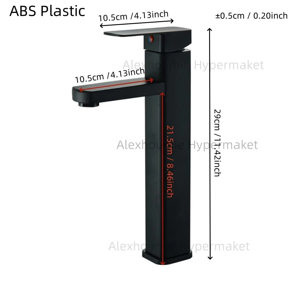 Bathroom Water Tap Washroom Faucet Deck Mounted Single Hole Single Handel Hot and Cold Water Mixer