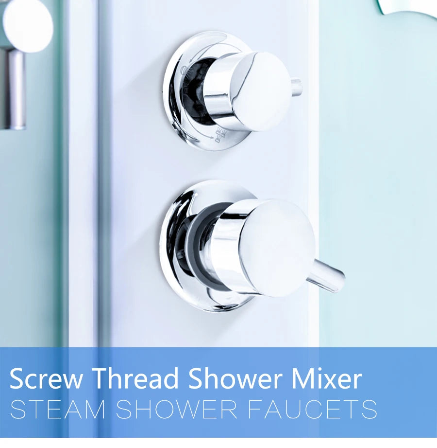 2/3/4/5 Ways Water Outlet Screw Thread Center Distance 10cm  Mixing Valve Brass Bathroom Shower Mixer Faucet Tap Cabin