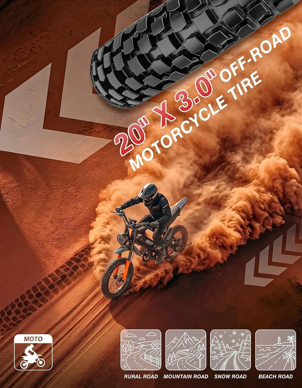 Electric Dirt Bike, 5500W Peak Electric Motorcycle with 48V/30AH Battery Ebike, 40MPH, Hydraulic Brakes, Full, Custom