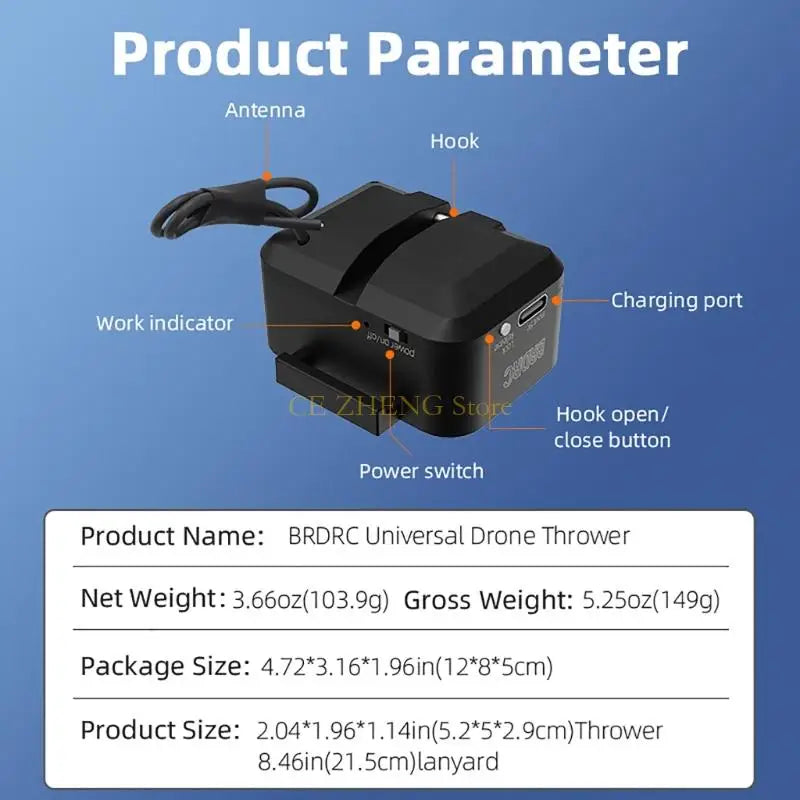 Drones Baits Throwr General Payload Delivery Thrower Air Dropper Device for Drones