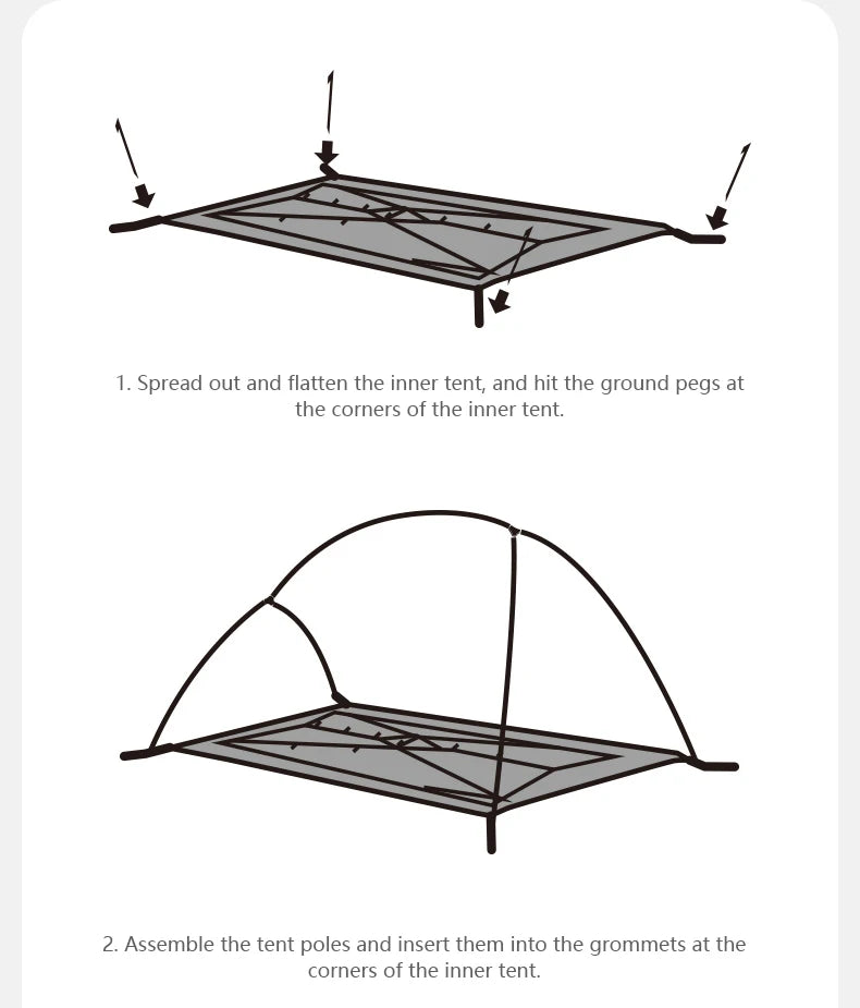 Naturehike Cloud Up 1 Upgraded Tent Ultralight Camping Tent Waterproof Outdoor Hiking Travel Tent Backpacking Cycling Tent