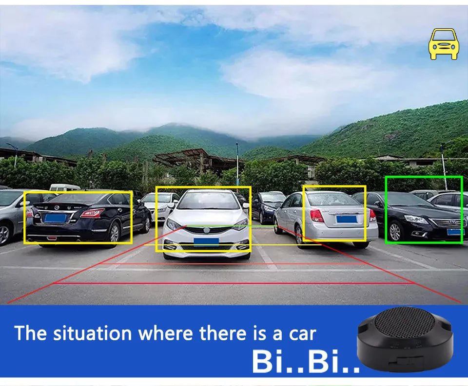 SMARTOUR ADAS AI Recognition AHD 1080P 180 Degree Fisheye Lens Intelligent Car Reversing Camera Sound Reminder Radar Monitoring