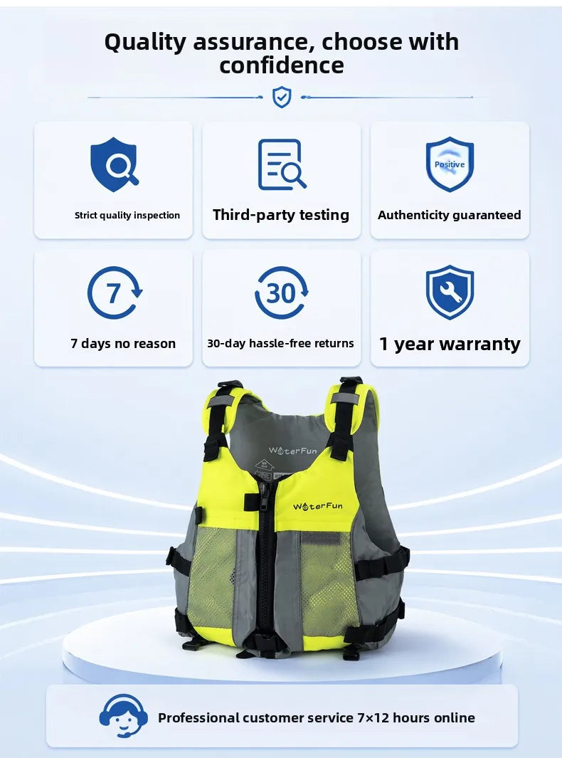 WaterFun SUP Paddleboard Kayak Life Jacket High Buoyancy Water Sports Safety Vest