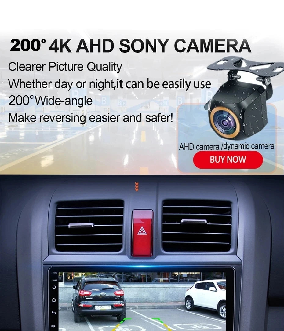 AHD 1920x1080P Car For View Camera 200° Fisheye Golden Lens Full HD Night Vision Vehicle back car reversing Front Camera