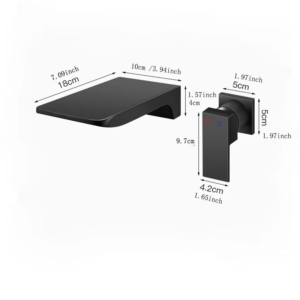 Becola Copper Matte Black Bathroom Water Basin Sink Mixer Tap Bathtub
