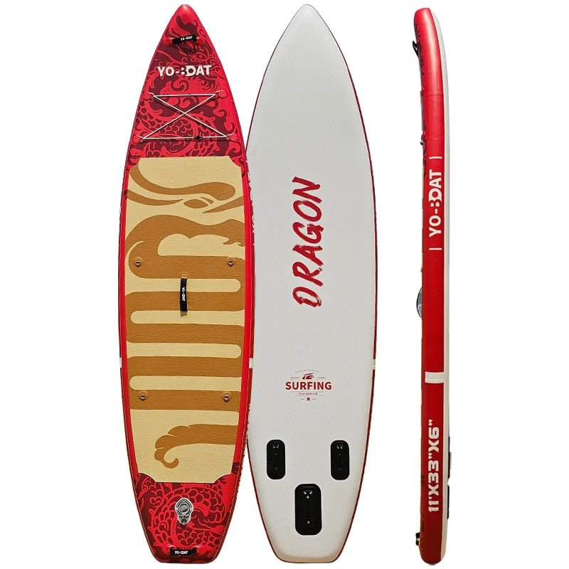 Manufacturer Customized 11'6" Waterplay Surfing Inflatable Sup Loong Inflatable SUP Board With Accessories For River And Lake
