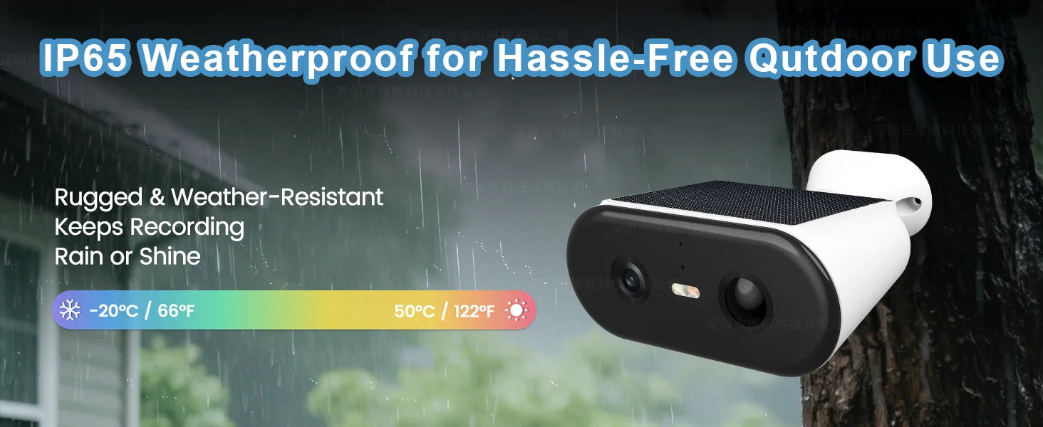 2K Solar Security Camera WIFI Wireless 2.4/5GHz DualBand Outdoor Camera IP65 Waterproof  AI PIR Motion Surveillance Battery Cam