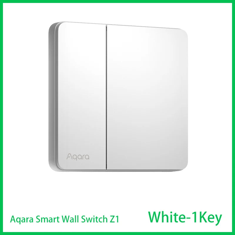 Aqara Z1 Smart Wall Switch ZigBee 3.0 More Control Switch Single Live/Neutral Wire Key Light Button for Smart Home HomeKit APP