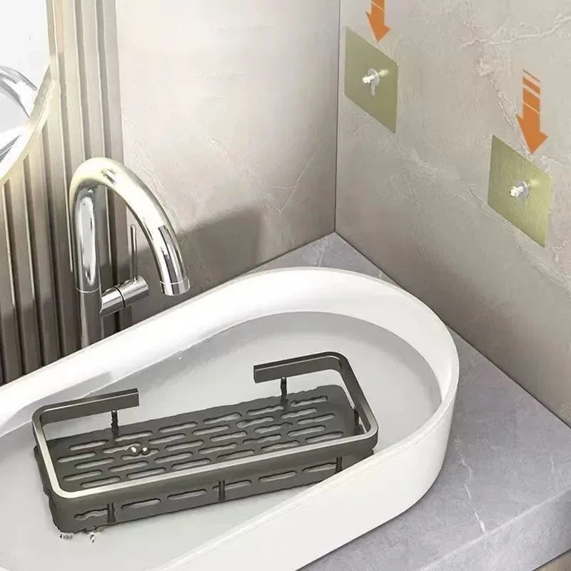 Aluminum Alloy 1/2/3pcs No Drill Wall Bathroom Shelf Shampoo Rack Makeup Storage Organizer Shower Shelf Bathroom Accessories