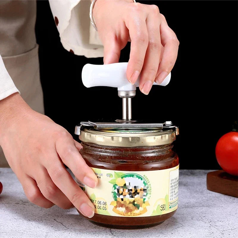 Opener Adjustable Opener of Jars and Lids Stainless Steel Bottle Opener Wine Beer Cans Accessories Kitchen Gadgets