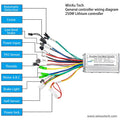 E-bike 24V 36V 48V 250W 350W Brushless Motor Drive Universal Dual Mode Controllerfor Electric Scooter Bicycle Repair Accessories