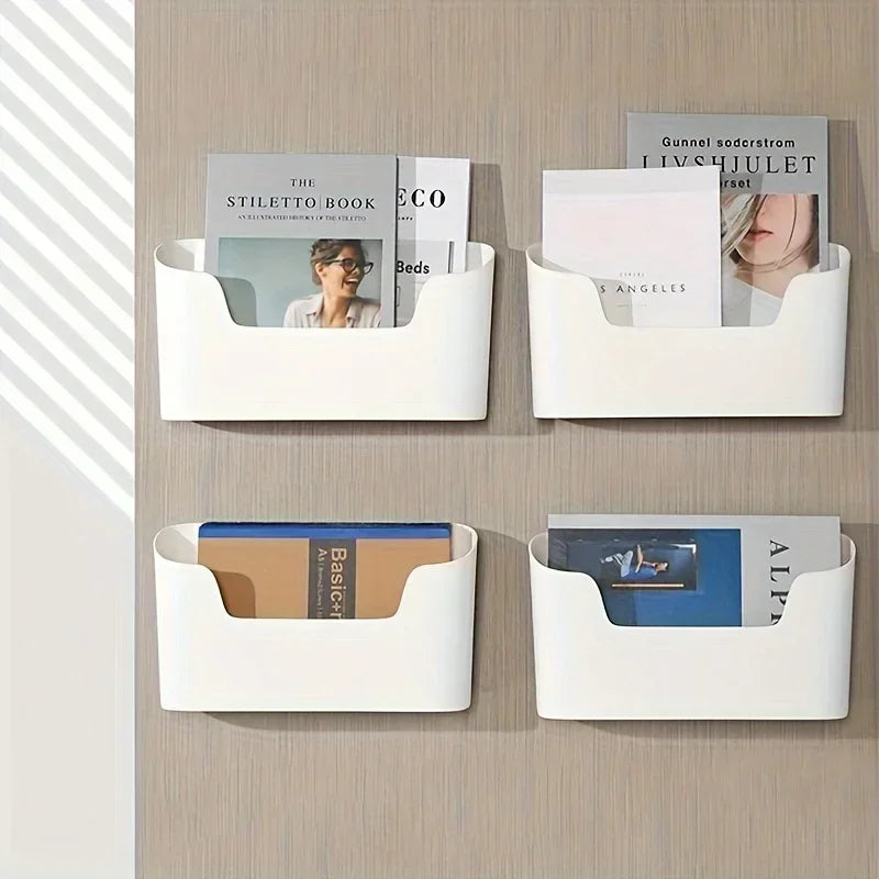 1pc Multi-Purpose Wall-Mounted Storage Box for Home and Office - Space-Saving Cabinet Door Organizer for Kitchen, Bathroom,