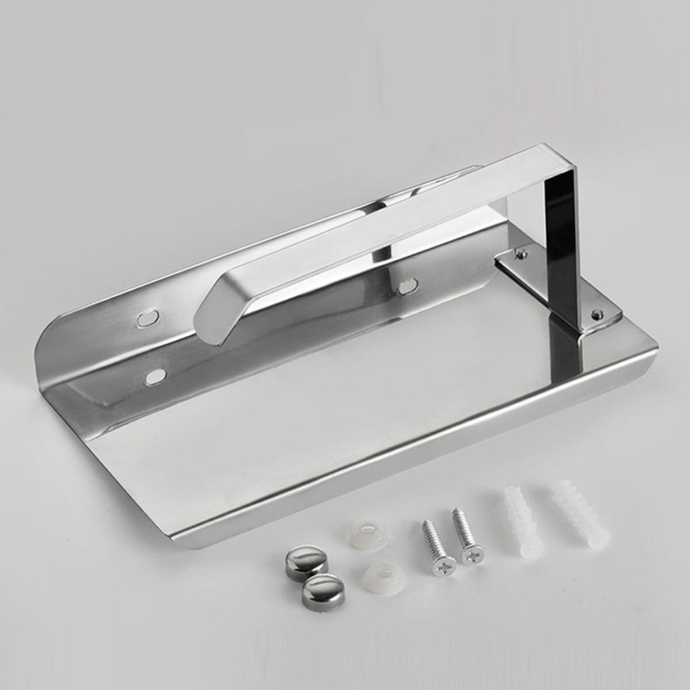 Wall Mounted Stainless Steel Bathroom Toilet Paper Holder with Towel Roll Shelf Tissue Rack Box Holders Organizer New