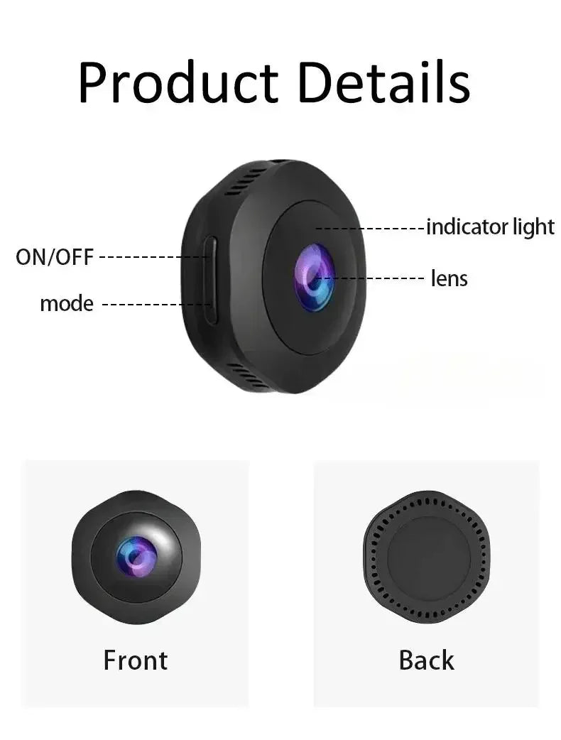 New 4K HD Mini Wireless Camera Portable Cam Night Vision Camcorder WiFi Remote Monitor Video Voice Recorder Security Camera