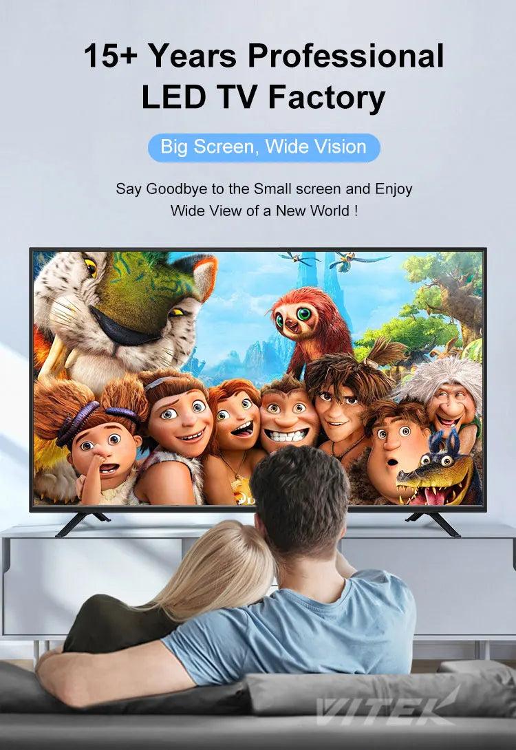 VITEK 49 60 78 Inch Smart 4K Television LED TV,Cheap Chinese Flat Screen UHD Television,55 65 75 80 85 Inch Smart UHD LED TV 4K