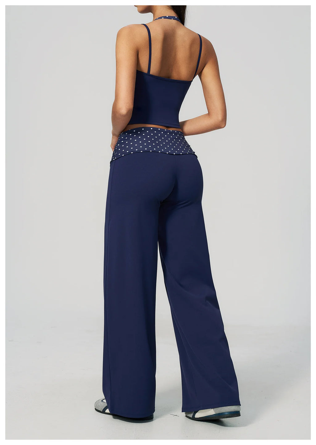 Summer 2PCS Yoga Set Women's Tracksuit Fashion Polka Dot And Striped Workout Sets Gym Outfits High Waist Butt Lift Yoga Clothes