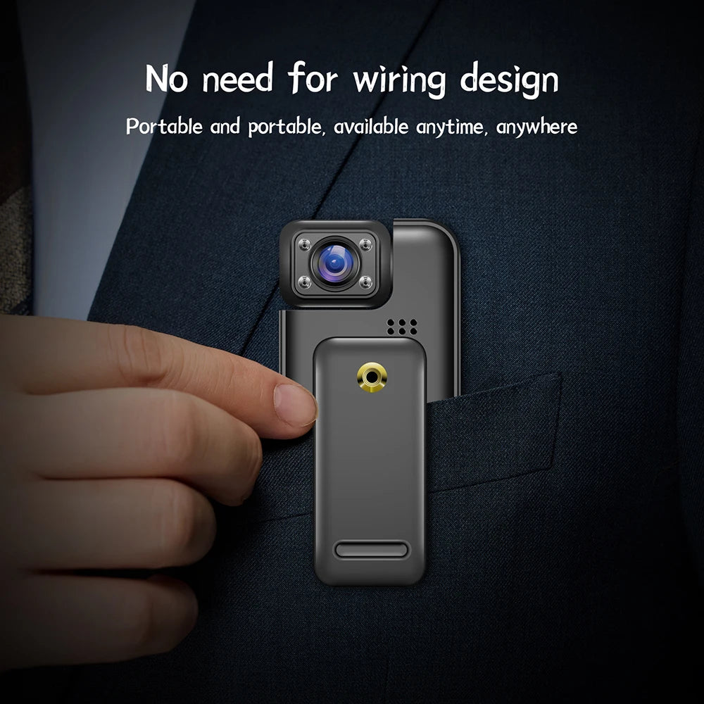 HD 4K Wifi Hotspot Mini Camera Portable Digital Bodycam Night Vision DVR Mini Police Camera