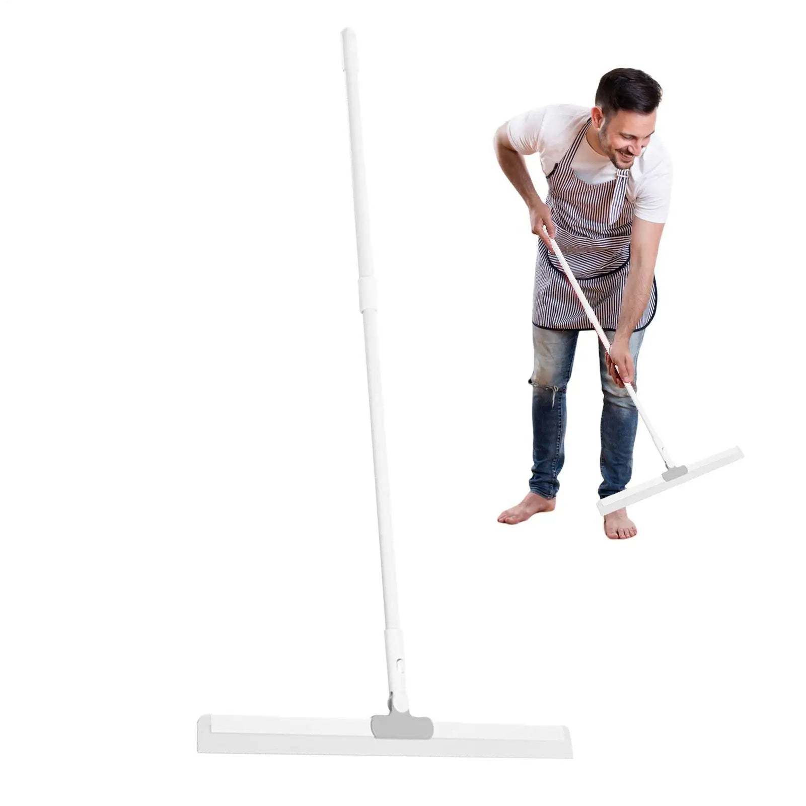 35/45/55cm Silicone Wiper Scraper Broom Glass Wiper Floor Mop Household Bathroom Sweeping Water Silicone Scraper Broom