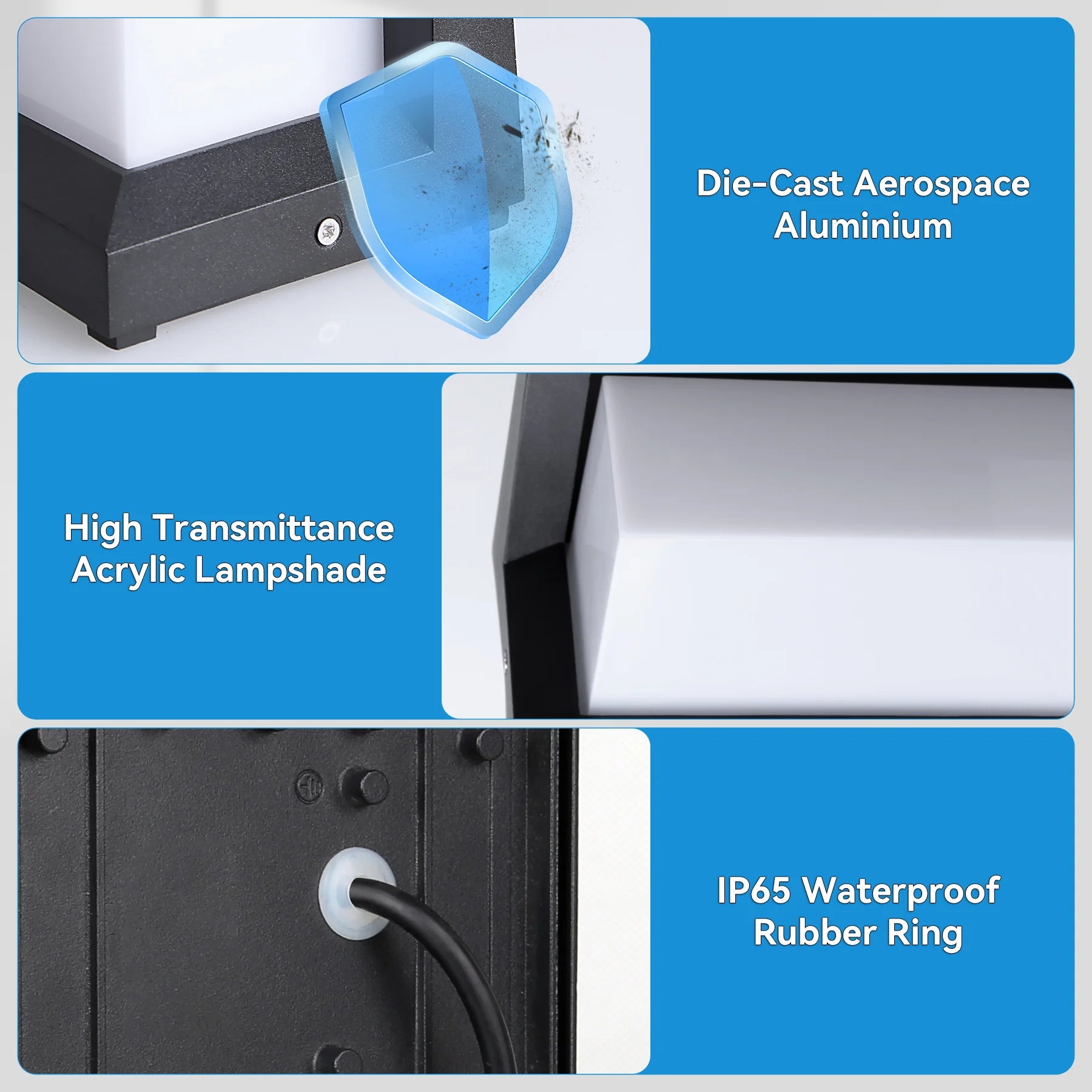 LED Wall Light Outdoor Waterproof IP65 Energy Saving Light Indoor For Garden Corridor Balcony Decor Wall Lamp