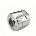 Wall Mount Kitchen Sink Faucet 304 Stainless Steel 2 Modes Hot and Cold Mixer Taps Double Hole Rotating Kitchen Faucets Brushed