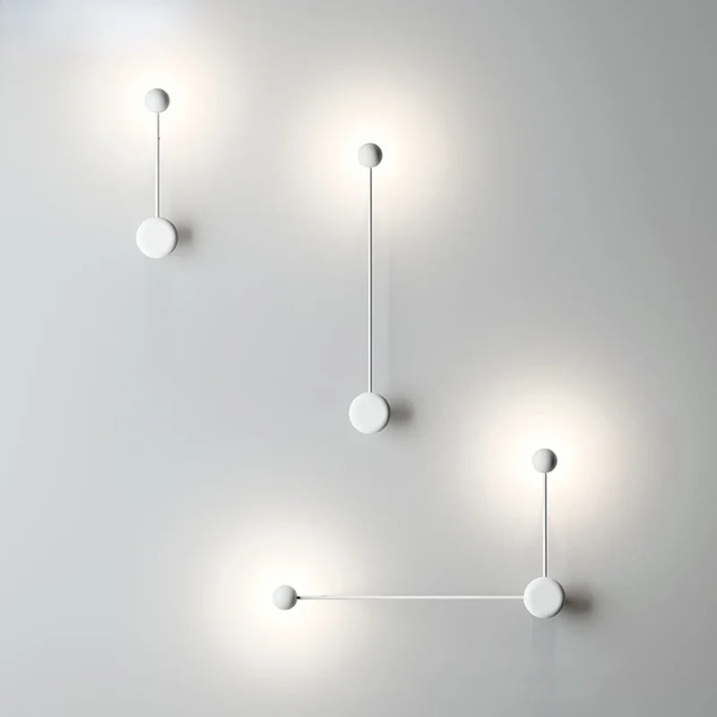 Postmodern Wall Lamp Iron Line Lamp Modern minimalist wall light Bedroom  Background Wall Restaurant Bar wall metal decor light