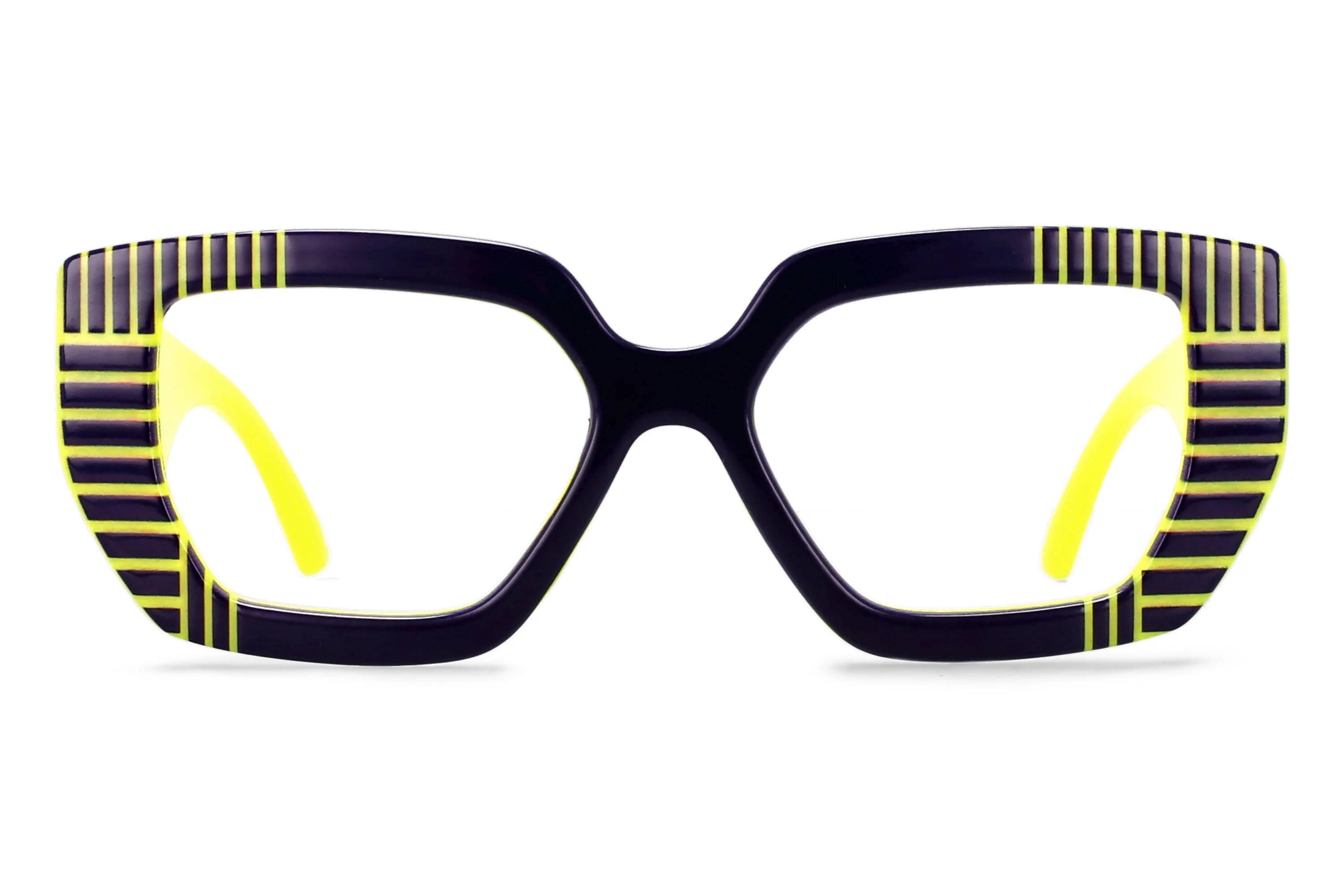R57095 Women Fashion Colorful Stripe Reading Glasses Dioptric +0.50~+3.50 Lady Trend Square Large Frames Presbyopic Eyeglass