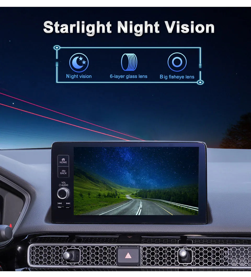 Smartour AHD 1080P Car Camera Fisheye Lens Starlight Night Vision White Colour HD Car Rear View Camera For Android Raido screen