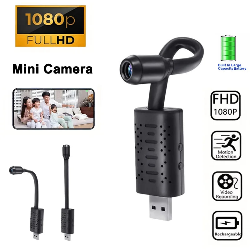 Mini Camera 1080P HD WiFi Wireless Camera Video Recorder Home Security Surveillance Motion Detection P2P Camcorder Remote View