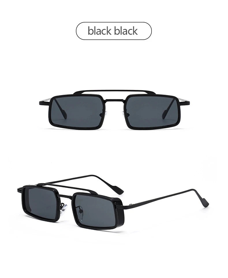 Trend Double-rail Sun Glasses - Fashionable, Business-style, Uv-resistant, Small Frame, For Driving Car Sunglasses8854X