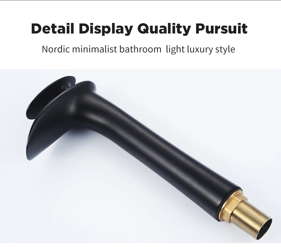 Basin Faucets Modern White Bathroom Faucet Waterfall faucets Single Hole Cold and Hot Water Tap Basin Faucet Mixer Taps 855924