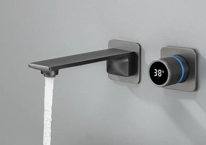 Brass Basin Faucet Basin Sink Faucet Bathroom Faucet Washbasin Faucet Torneira Faucet For Washing Wall Mount Digital Display