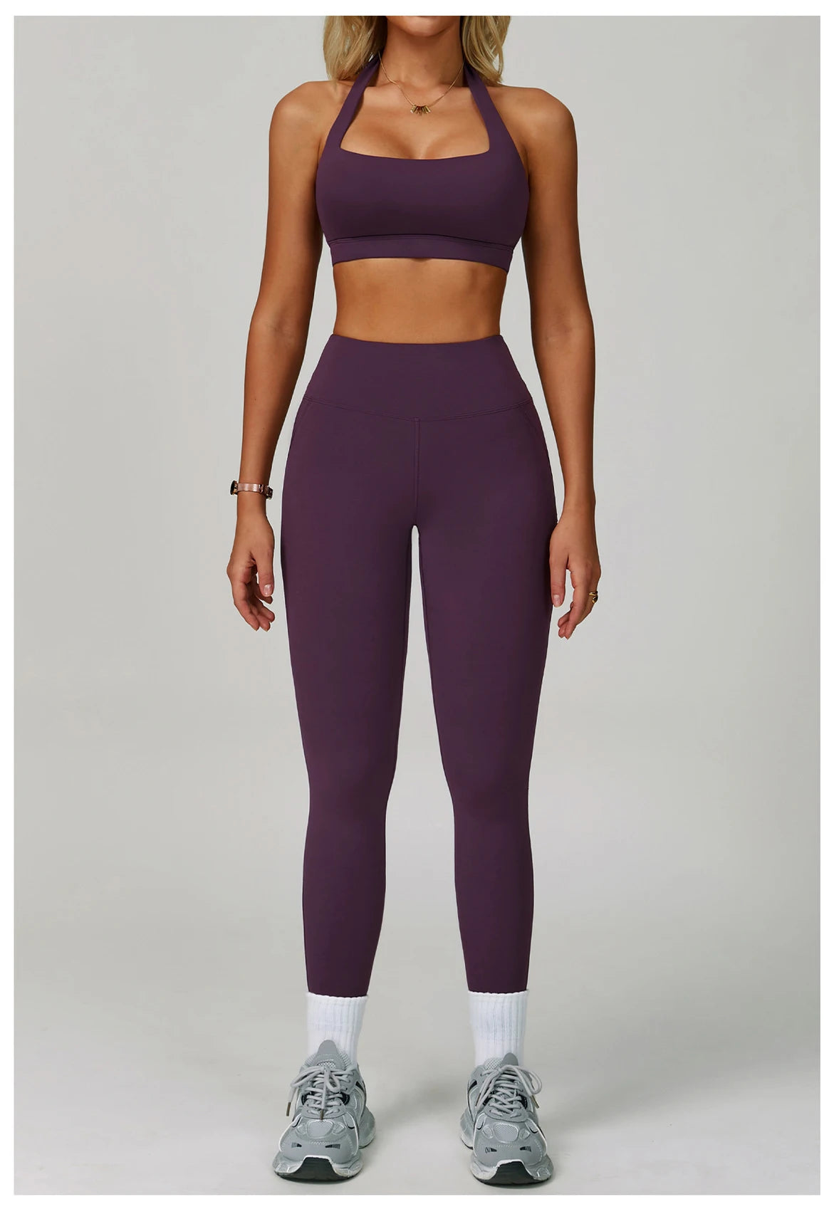 Women's Tracksuit 2 Piece Set Fitness Clothes Yoga Sets Sportswear Workout Bra High Waist Leggings Set Gym Clothing Sports Suits