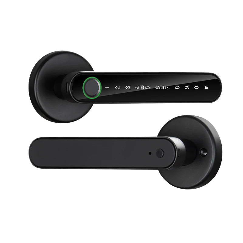 KERUI Tuya Smart Life Fingerprint Door Lock Bluetooth Electronic Lock 5-in-1 Fingerprint Password APP  Key for Home Apartment