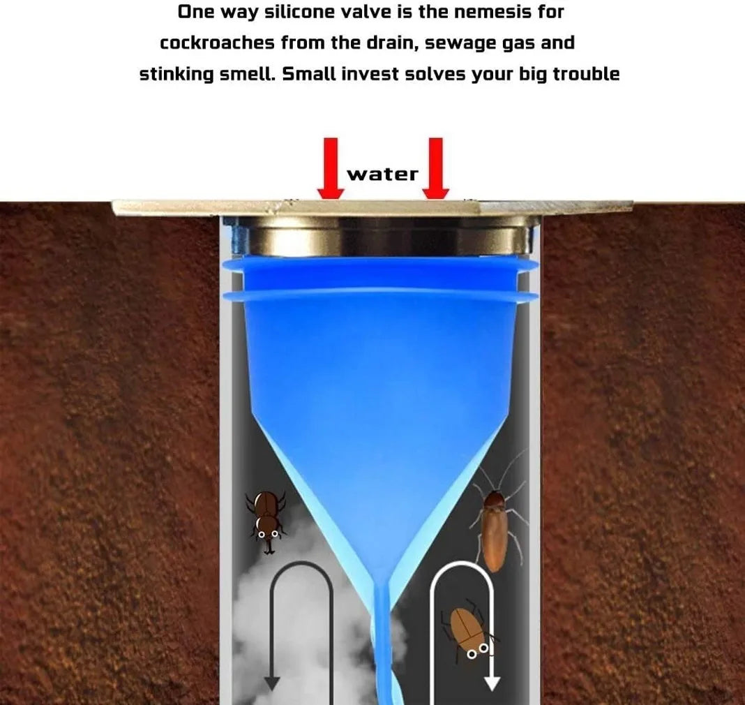 Bathroom Odor-Proof Leak Core Silicone Down the Water Pipe Draininner Sink Drain One Way Drain Valve Sewer Core