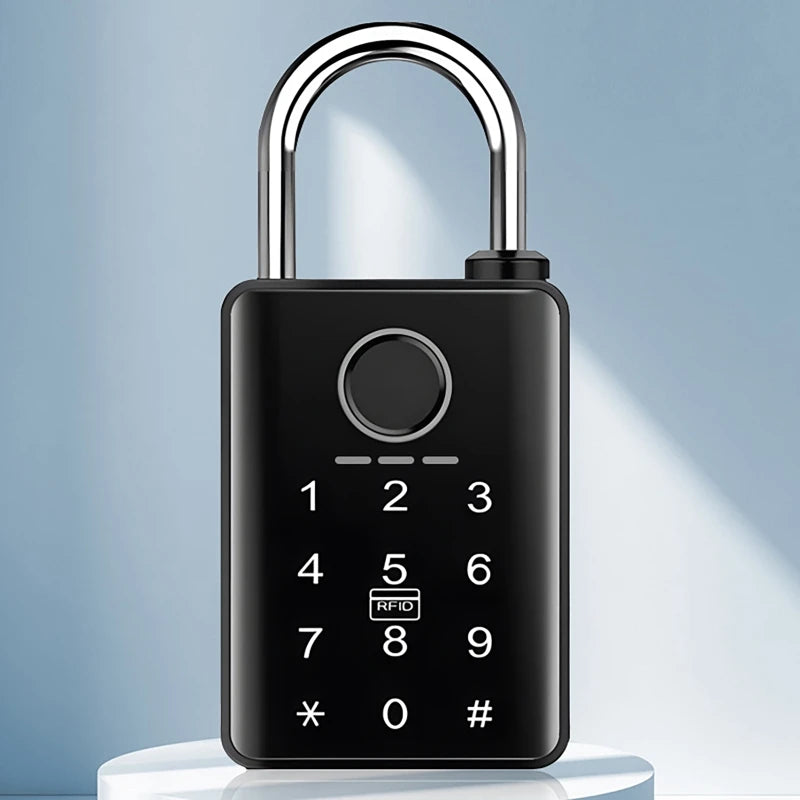 Waterproof Tuya Padlock Fingerprint Electronic Lock Keyless Unlock Heavy Duty Padlock for Home House Warehouse Garage 7/10mm