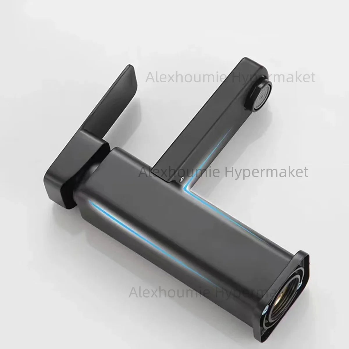 Basin Sink Bathroom Faucet Deck Mounted Hot Cold Water Basin Mixer Taps Black Lavatory Sink Tap 2024