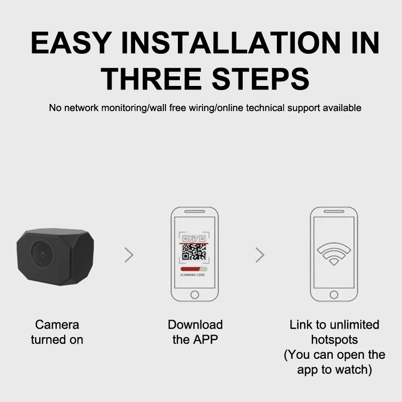 4K HD Mini Camera WiFi IP APP Remote Monitoring Lightweight Portable Camcorder Smart Home Surveillance Security Camera