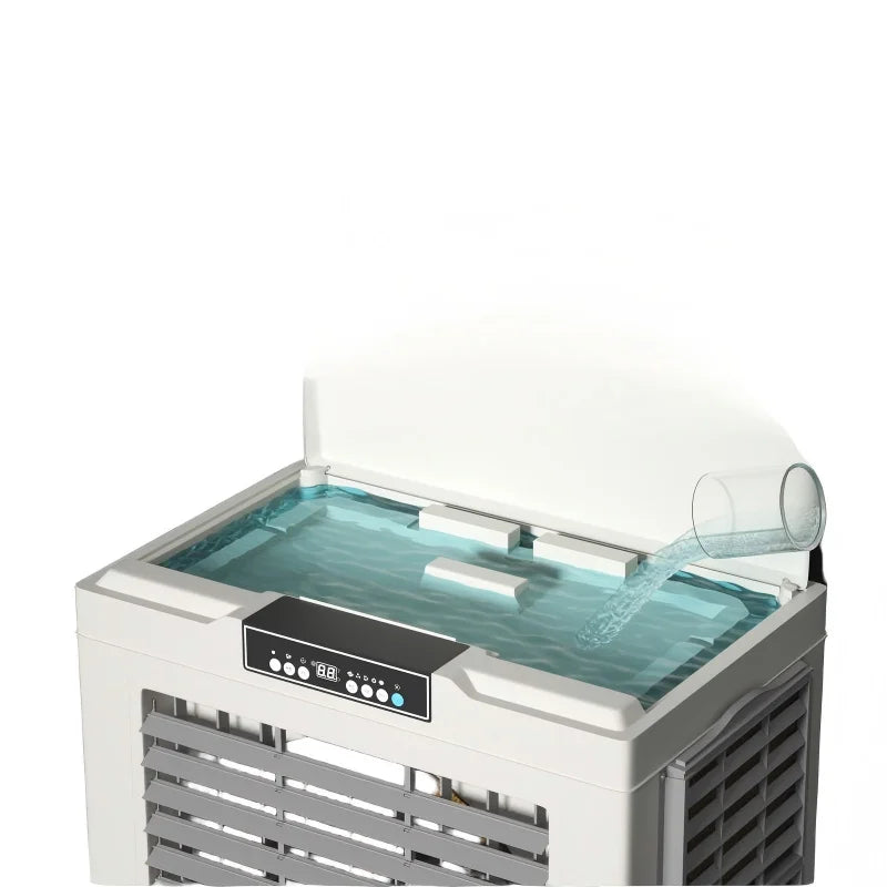 Air Cooler Evaporator, Industrial Fan, Portable Air Conditioning Unit, High Efficiency Cooling System, Energy Saving Ventilator