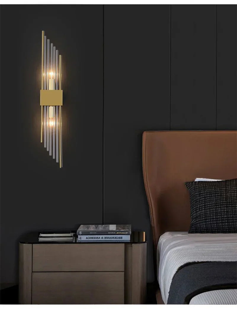 Luxury Wall Lamp Modern LED Gold Wall Light Indoor Lighting Wall Sconce Home Decor for Living Room Bedroom Bedside Stairs Lamps
