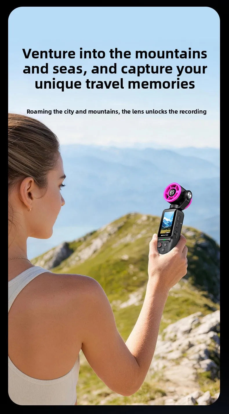 HD Handheld Sports Camera Mini Portable Video Recorder Anti Shake Action Camera for Vlog Audio Recording Students
