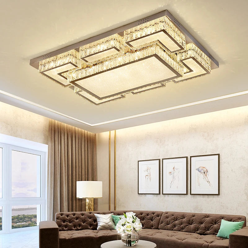 Modern Light Luxury Ceiling Led Crystal Ceiling Light Home Decoration Home Decoration Bedroom Dining Room Kitchen Lighting