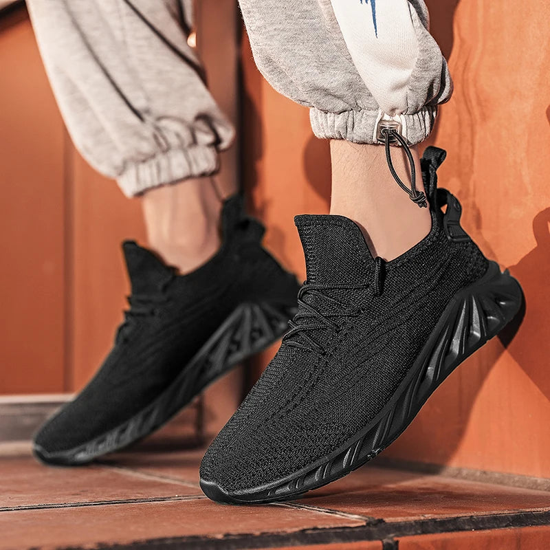 Marathon Running Shoes Casual Men Sports Outdoor Lightweight Shock-Absorbing HardWearing Male Comfortable Athletic WalSneakers