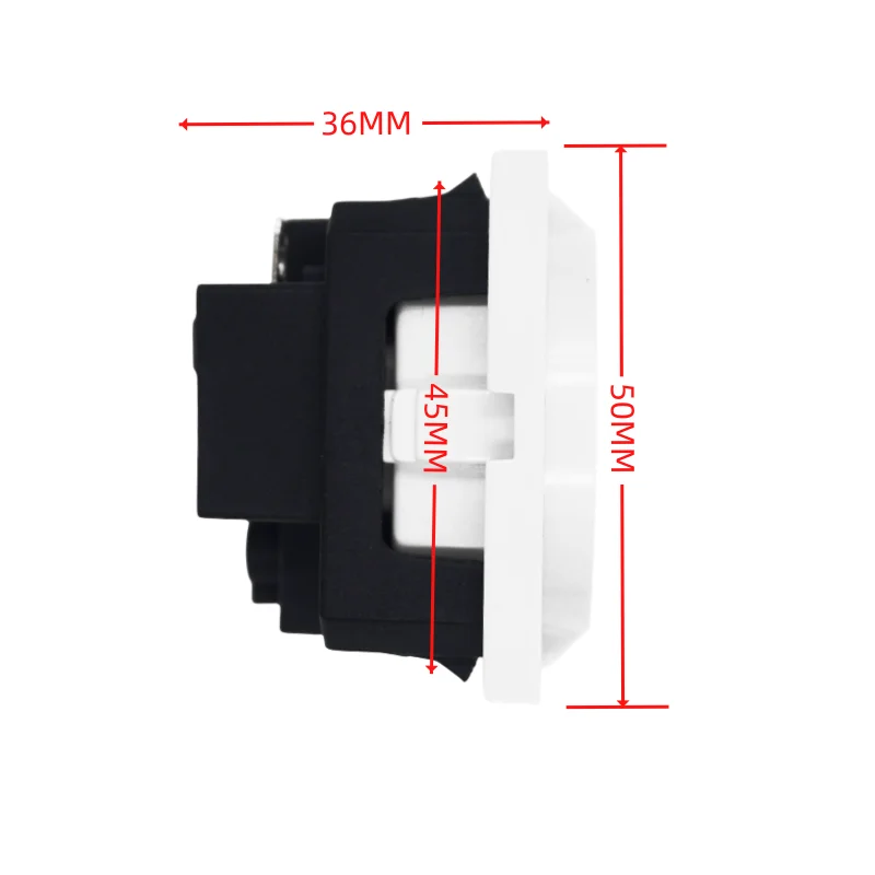 EU socket schuko black eu socket 16a power extension wall socket european germany korean European standard power socket E-08 4.8