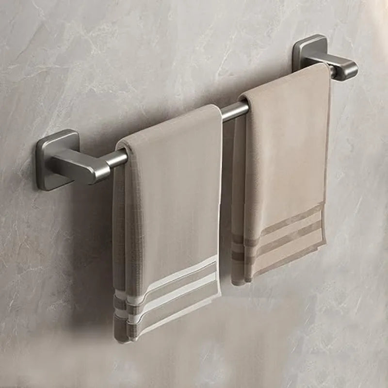 Towel Rack with Non Perforated Suction Cup Wall Mounted Towel Rack High-quality Bathroom Storage Rack Bathroom Crossbar