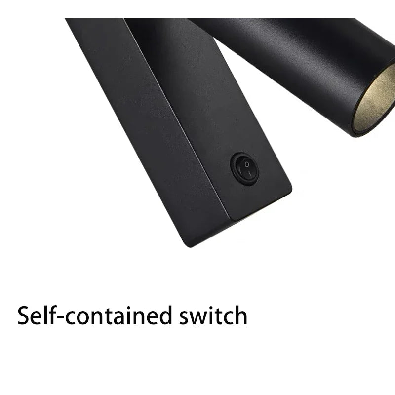 LED Wall Lamp with Switch – 3W Modern Folding Rotatable Sconce for Bedroom, Bedside, Home, and Hotel Reading Lighting