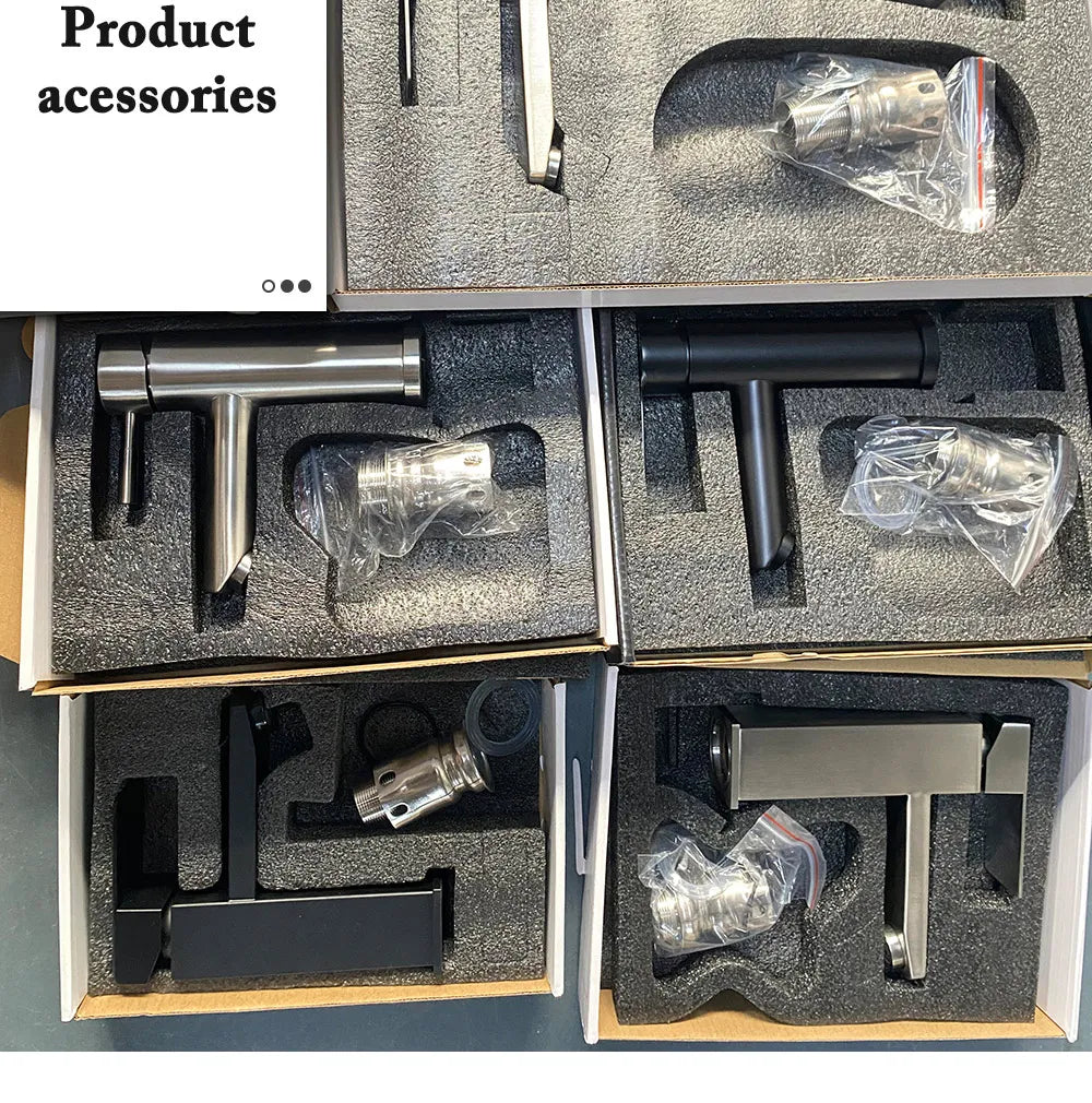 Bathroom Faucets Hot and Cold Mixer Faucets Vanity Bathroom Kitchen Deck Mounted Bathroom Sink Faucets（hose not include）