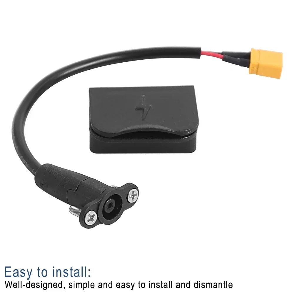 Charging Port Component Socket Plug Connecting Charging Interface Parts for Kugoo Kukirin G2 Max Electric Scooter