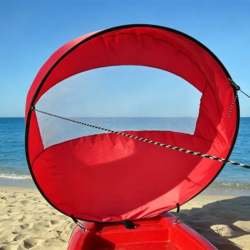 Water Proof Pvc Kayak Wind Sail Universial Portable Kayak Canoe Inflatable Boat SUP Board Wind Sail Surf Water Sport Accessories