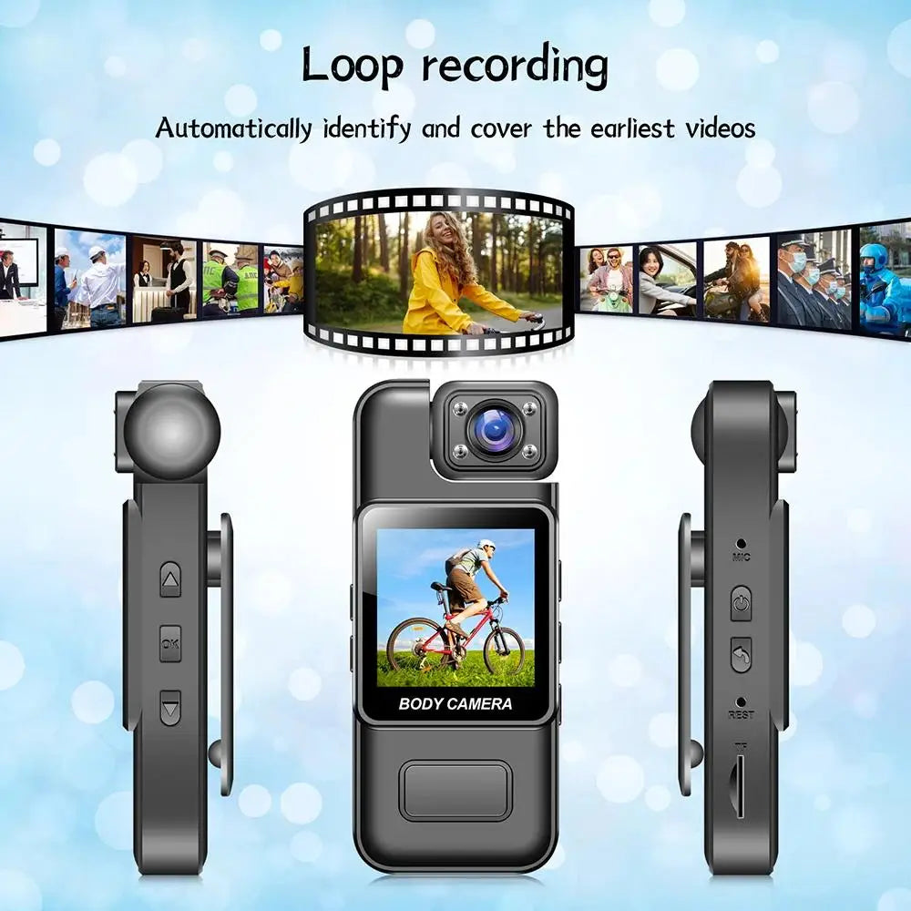 Ultra HD 4K Wifi Camera Digital Video Mini Portable Handheld Law Enforcement Recorder 180° Rotatable Lens Outdoor Sports Camera